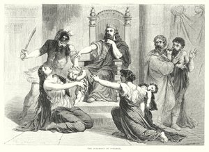 The Judgment of Solomon (engraving) by English School