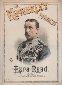 The Kimberley March, sheet music cover featuring a portrait of General John French