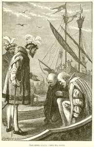 The King Visits Vasco da Gama by English School