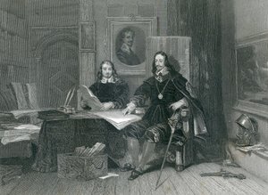 The King and Hyde at Oxford, by J. T. Willmore by English School