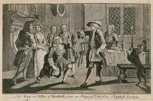 The King and Miller of Mansfield from an original painting in Vauxhall Gardens, London