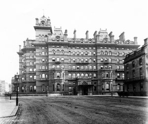 The Langham Hotel from Portland Place, 1896