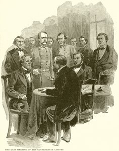 The Last Meeting of the Confederate Cabinet by English School