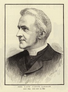 The Late Canon Liddon by English School