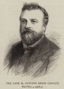 The Late M Gustave Brion, Artist