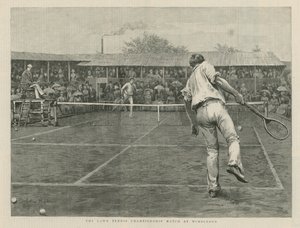 The Lawn Tennis Championship Match at Wimbledon by English School