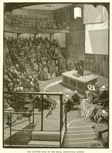 The Lecture Room at the Royal Institution, London by English School