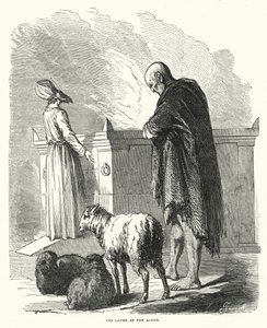 The Leper at the Altar by English School