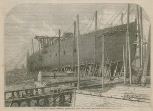 The Leviathan (Great Eastern) Steam Ship, May 1856 by English School