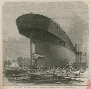 The Leviathan (Great Eastern) Steam Ship; Stern and Boss for the Blades of the Screw