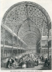 The London Crystal Palace, Regent Circus, Oxford Street, 1858