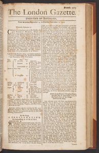 The London Gazette, issue 5573, page 1 by English School