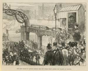 The Lord Mayor of London Opening the New Steam Ferry Across the Thames at Wapping by English School