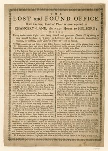 The Lost and Found Office, Chancery Lane, London by English School