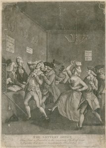 The Lottery Office, 1777 by English School