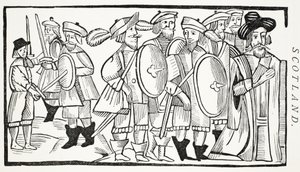 The Lovers Quarrel (illustration) by English School
