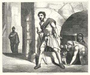 The Lurking-Place of Robbers (engraving) by English School
