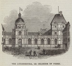 The Luxembourg, or Chamber of Peers by English School