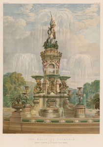 The Majolica Fountain by Messrs Minton and Co, Stoke-upon-Trent by English School
