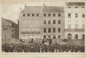 The Manner in which the Queen proceeded daily from Lady Franciss House by English School
