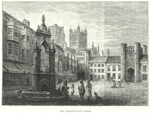 The Market-Place, Wells by English School