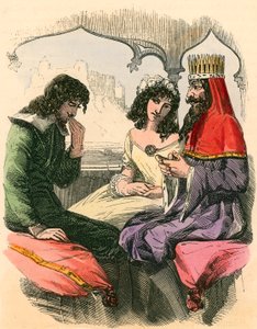 The Marquis of Carabas rides with the king by English School