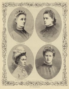 The Marriage of the Duke of Connaught, the Bridesmaids by English School