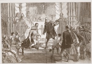 The Marshal of Poland Demanding the Oath from the Duke of Anjou