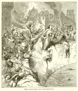 The Massacre of Magdeburg by English School