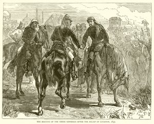 The Meeting of the Three Generals after the Relief of Lucknow, 1857