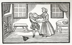 The Method Meg took to make one of the Vicars pay his score (illustration)