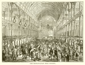 The Metropolitan Meat Market by English School