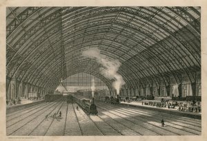 The Midland Railway Station, St Pancras, London by English School