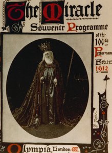 The Miracle Produced at Olympia by Max Reinhardt in 1912 with a Cast of 1500. Programme