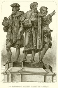 The Monument to the First Printers at Frankfort by English School