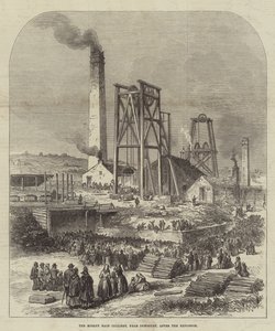 The Morley Main Colliery, near Dewsbury, after the Explosion by English School