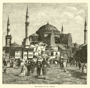 The Mosque of St Sophia by English School