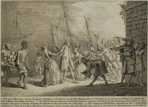 The Most Illustrious Signor Senesinos Landing in England, c.1726