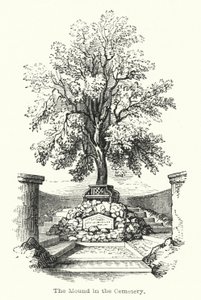 The Mound in the Cemetery by English School