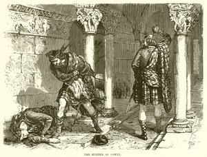 The Murder of Comyn by English School