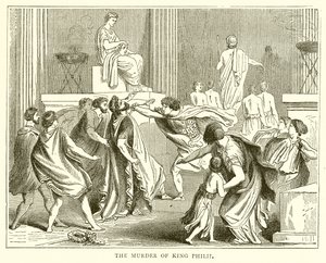 The Murder of King Philip by English School