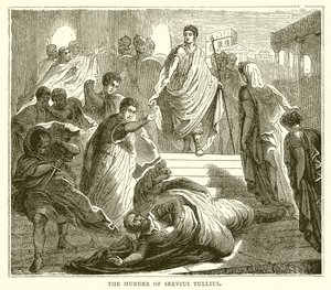 The Murder of Servius Tullius by English School
