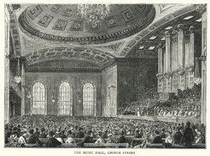 The Music Hall, George Street (engraving)