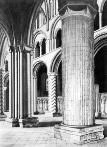 The Nave of Durham Cathedral, 19th Century