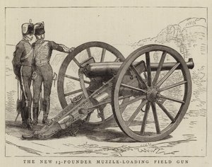 The New 13-Pounder Muzzle-Loading Field Gun by English School