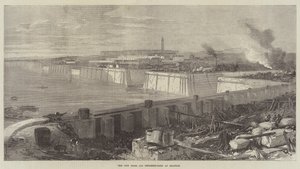 The New Docks and Repairing-Basin at Chatham by English School
