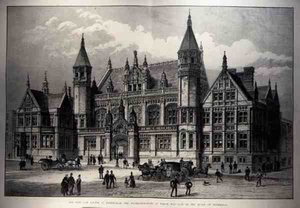 The New Law Courts at Birmingham, the Foundation Stone of which was Laid by the Queen by English School
