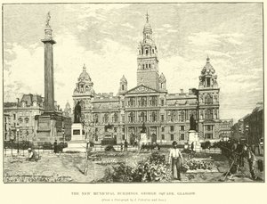 The New Municipal Buildings, George Square, Glasgow by English School