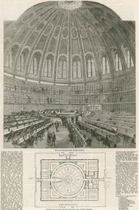The New Reading Room, British Museum by English School