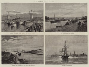The North Sea Canal (engraving) by English School